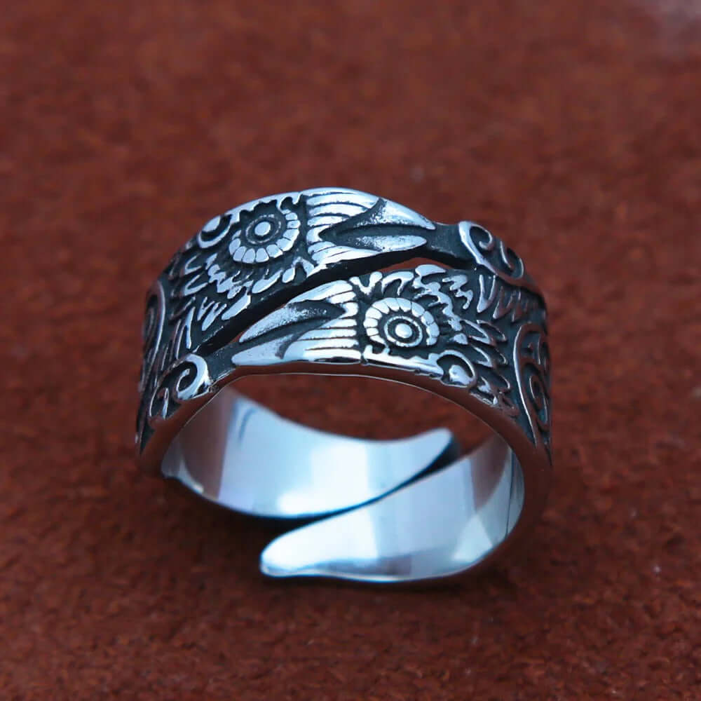 Raven Viking Ring