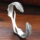 Ravens Feather Cuff Bracelet