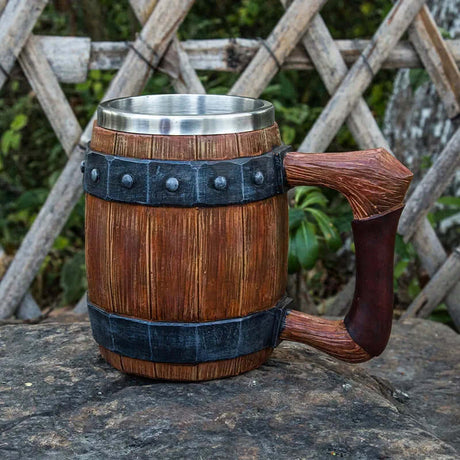 Retro Barrel Mug Tankards