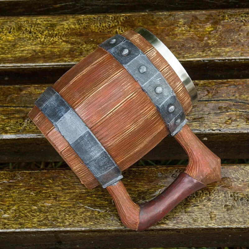 Retro Barrel Mug Tankards