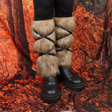 Valknut Fur-Lined Viking Gaiter Bracers