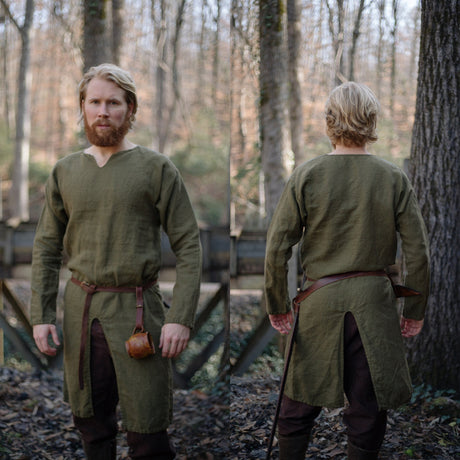 Medieval Linen Retro Tunic Robe - Tales of Valhalla