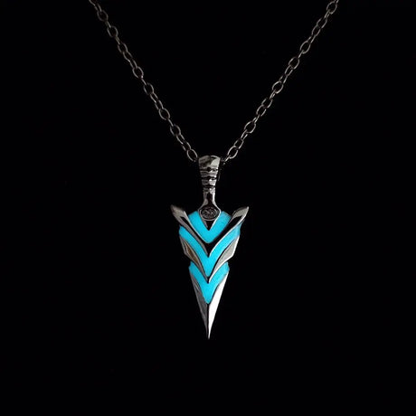 Glow-In-The-Dark Arrow Pendant Necklace - Tales of Valhalla