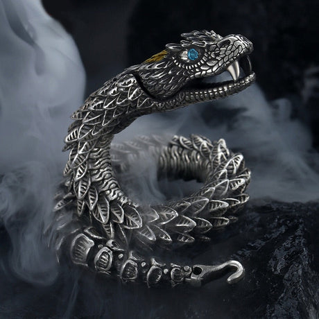 Jörmungandr Serpent Retro Bracelet - Tales of Valhalla