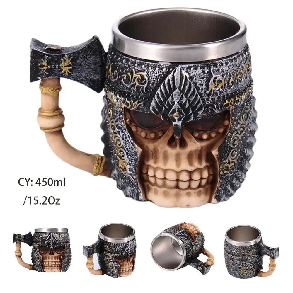 Viking Skull Tankard Mug - Tales of Valhalla