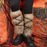 Valknut Fur-Lined Viking Gaiter Bracers