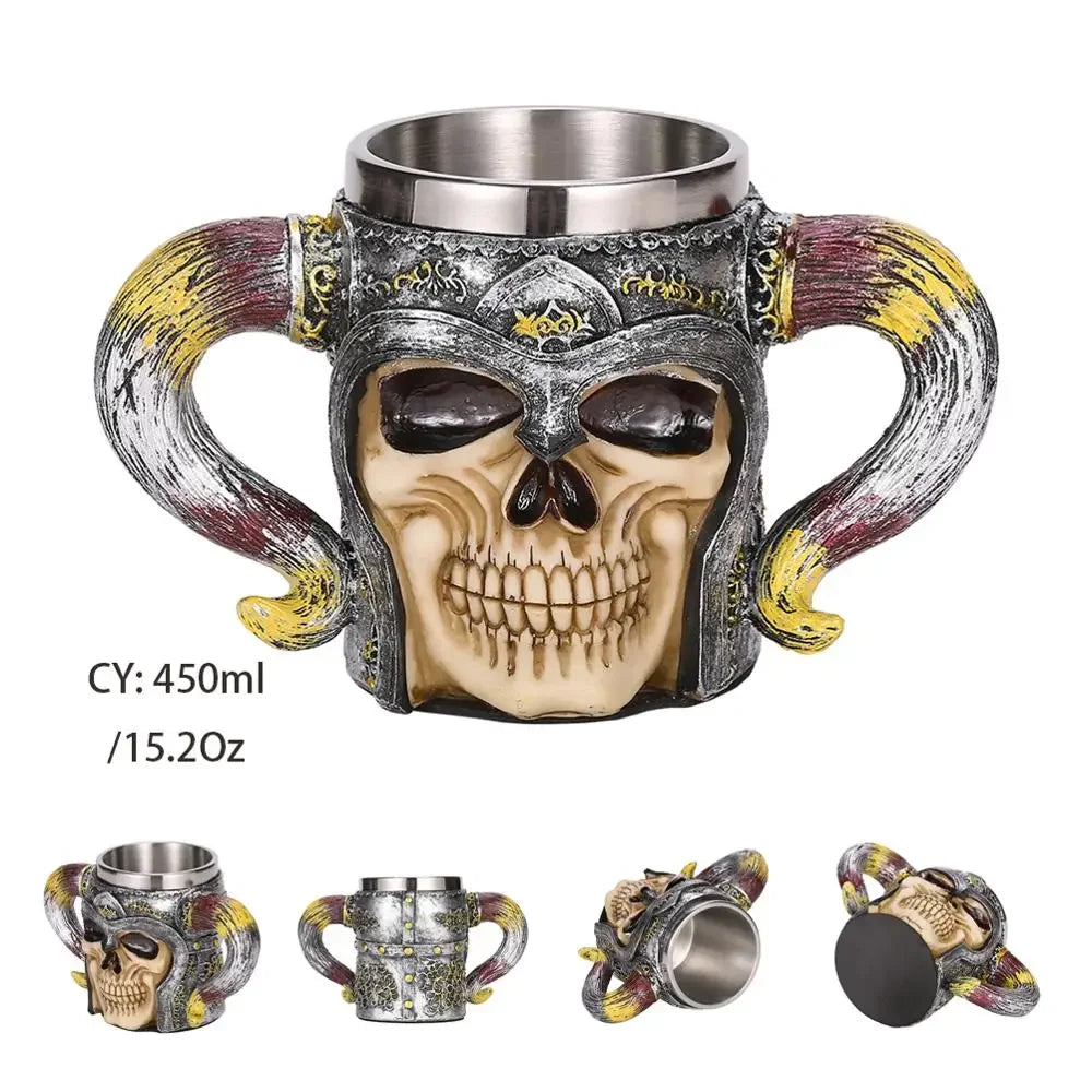 Viking Skull Tankard Mug - Tales of Valhalla