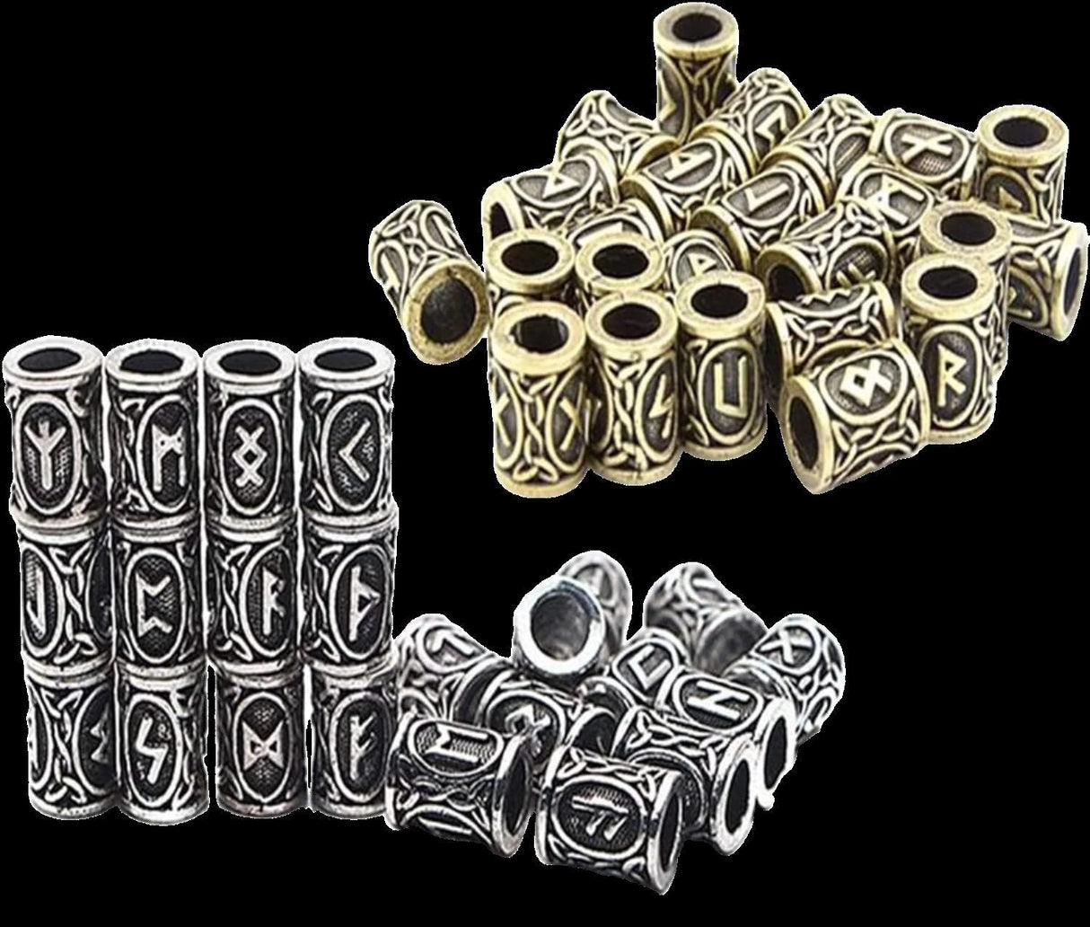 Set of 24 Viking Rune Beads