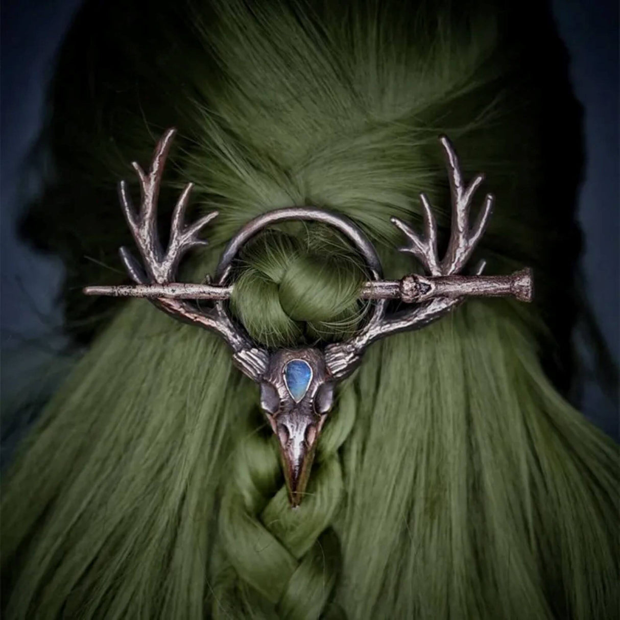 Shieldmaiden Blue Stone Hairpin