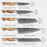 Sycamore Mosaic 5pcs Chef Knife Set