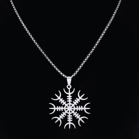 The Helm of Awe Minimalist Necklace-Tales of Valhalla