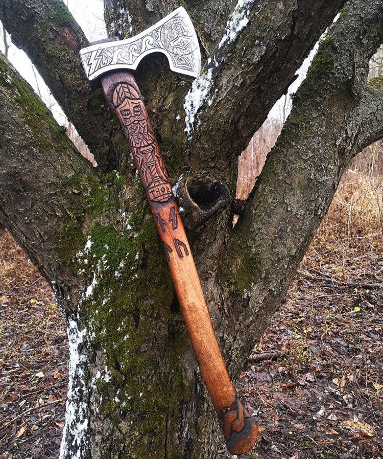 Thor Engraved Axe