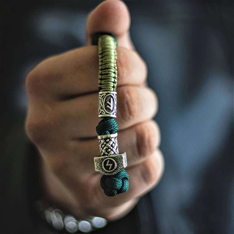 Thor's Hammer Paracord Keychain