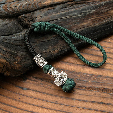 Thor's Hammer Paracord Keychain-Tales of Valhalla