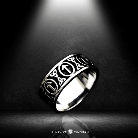 Tiwaz Rune Celtic Knot Ring-Tales of Valhalla