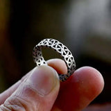 Triangle Celtic Knot Ring