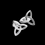 Trinity Celtic 925 Sterling Silver Stud Earrings