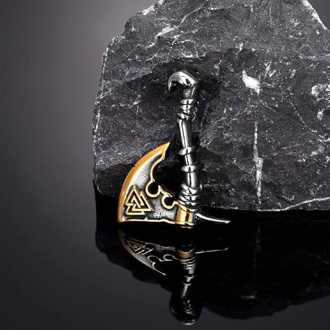 Valknut Axe Retro Pendant Necklace