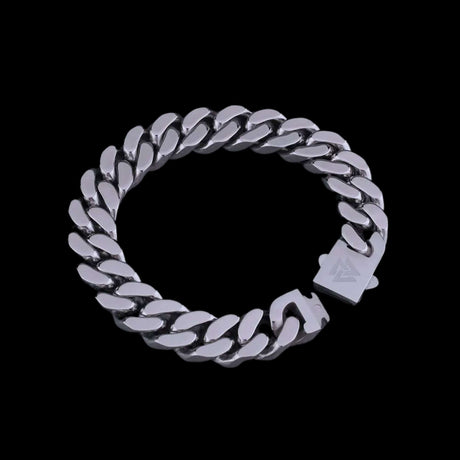 Valknut Cuban Chain Bracelet-Tales of Valhalla