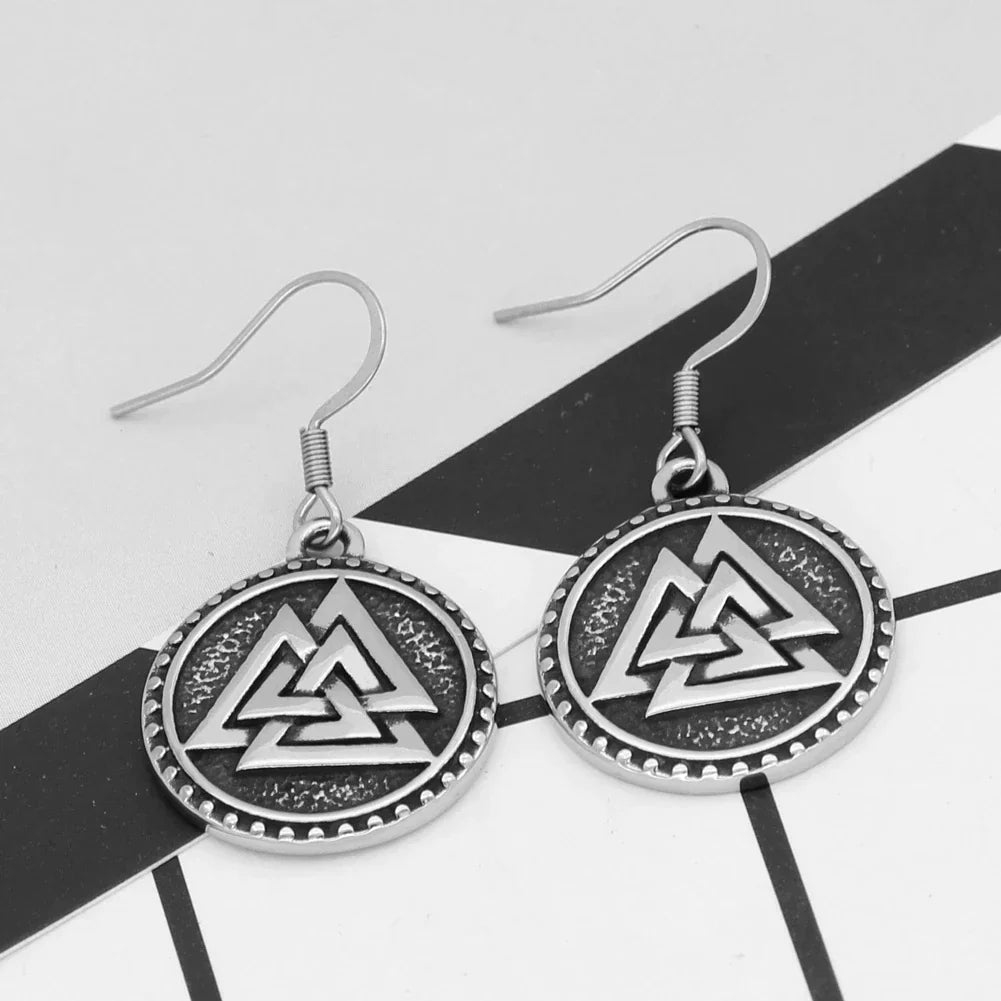 Valknut Earrings