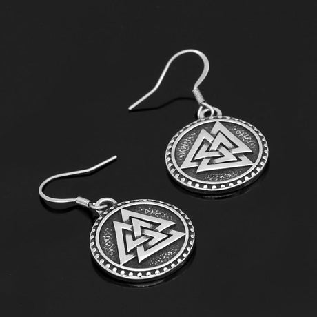 Valknut Earrings-Tales of Valhalla