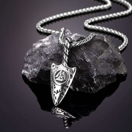 Valknut Spear Necklace