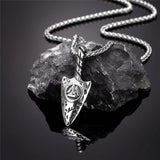 Valknut Spear Necklace