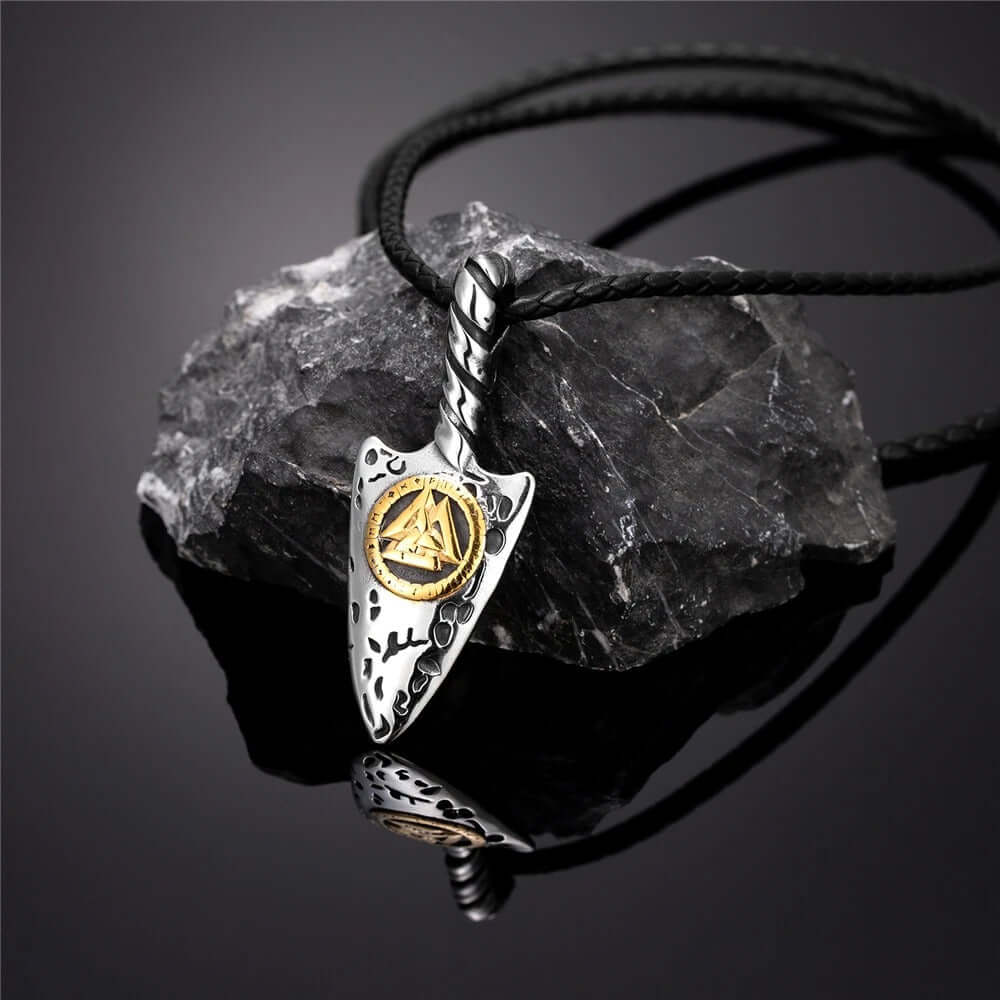 Valknut Spear Necklace