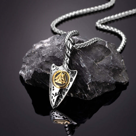 Valknut Spear Necklace-Tales of Valhalla