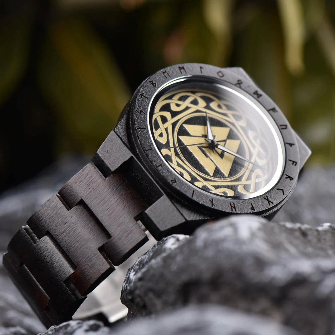 Valknut Wooden Watch