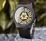 Valknut Wooden Watch