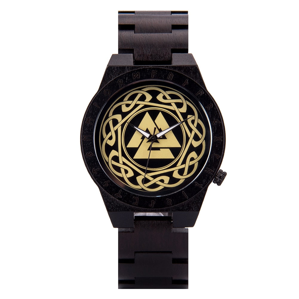 Valknut Wooden Watch