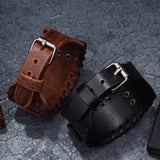 Valknut Leather Bracelet
