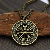 Vegvisir Compass Runic Amulet