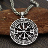 Vegvisir Compass Runic Amulet