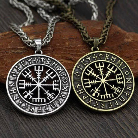 Vegvisir Compass Runic Amulet-Tales of Valhalla