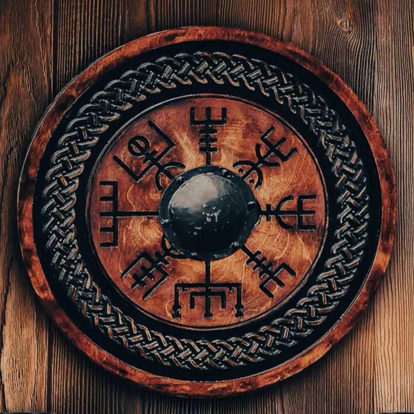 Vegvisir Wooden Shield