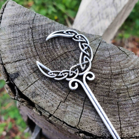 Viking Celtic Crescent Moon Hair Stick-Tales of Valhalla