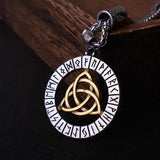 Viking Celtic Knot Rune Amulet Pendant Necklace