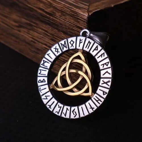 Viking Celtic Knot Rune Amulet Pendant Necklace