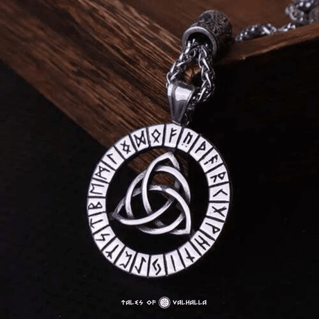 Viking Celtic Knot Rune Amulet Pendant Necklace