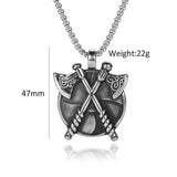 Viking Double Axe Necklace