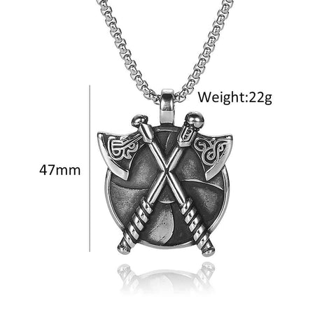 Viking Double Axe Necklace