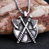 Viking Double Axe Necklace