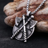 Viking Double Axe Necklace