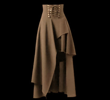 Viking High Waist Long Skirt