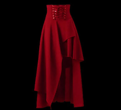 Viking High Waist Long Skirt