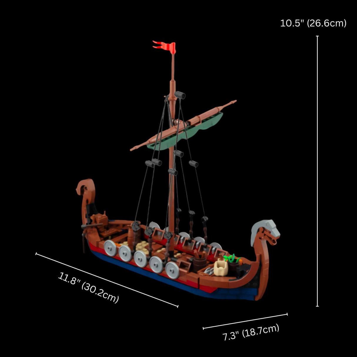 Viking Longship Building Blocks-Tales of Valhalla