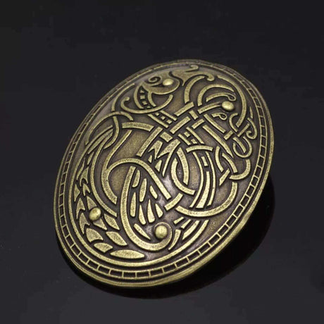 Viking Oval Brooch