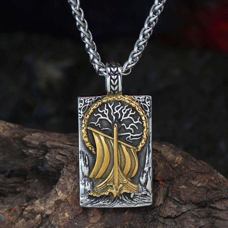 Viking Ship Necklace-Tales of Valhalla